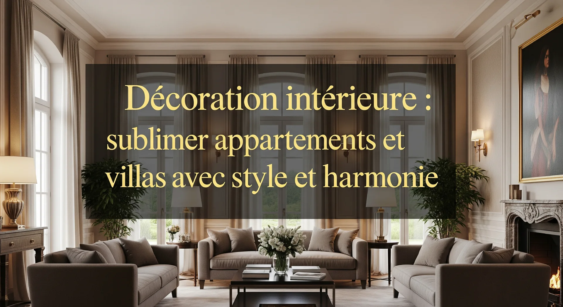 Décoration intérieure _ sublimer appartements et villas avec style et harmonie